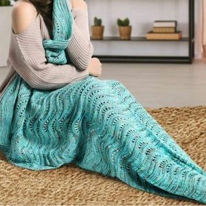 Mermaid tail blanket